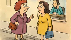 Banc: Discută două prietene la cafea