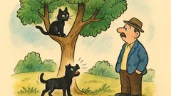 Banc: Ce e mică, neagră, stă-n copac?