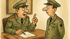 Banc: Un colonel îi spune unui locotenent...