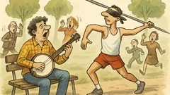 Banc: Care-i diferența dintre banjo și prăjină?