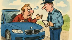 Banc: Proprietar BMW întreabă la 250 km/h