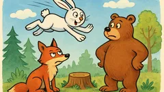 Banc: Iepurașul zboară peste vulpe: vrei o palmă?