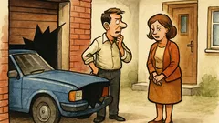 Banc: Când soția intră în casă…