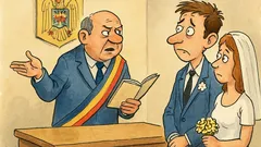 Banc: La Primărie, mirele zice „fie ce-o fi”