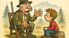 Banc: Bunicul vânător și cei opt lupi