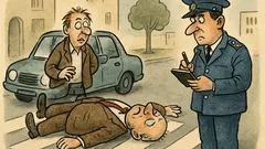 Banc: „Domnule, l-ați accidentat?”