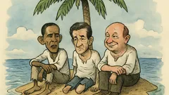 Banc: Obama, Sarkozy și Băsescu naufragiază