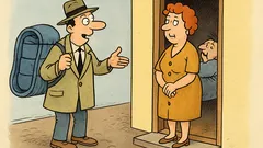 Banc: Doamnă, nu v-ar interesa un sac?