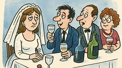 Banc: Hei, de ce mireasa nu bea?