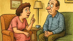 Banc: Soția îl întreabă: cum te-ai îndrăgostit?