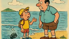 Banc: Bulă în excursie pe o insulă...