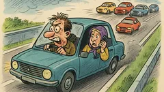 Banc: Ion gonea tare pe autostradă...