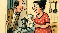 Banc: Draga mea, vrei o cafea?