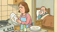 Banc: Eu și soțul meu suntem răciți