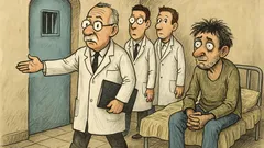 Banc: Un medic intră cu studenții-n ospiciu