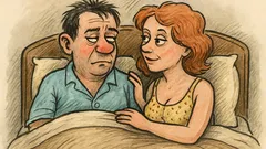 Banc: El și ea în pat…