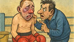 Banc: Antrenorul îi șoptește în ring...