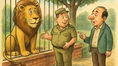 Banc: La zoo, îngrijitorul: „Apropie-te!”