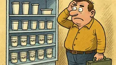 Banc: Care-i diferența dintre bărbat și iaurt?