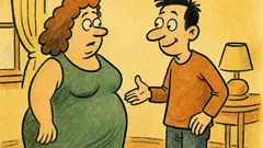 Banc: Iubi, sunt grasă?