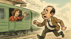 Banc: Pe peron, în gara din Craiova...