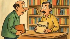 Banc: Într-o librărie, un client întreabă…