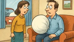 Banc: Soția vine acasă cu o veste…