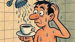 Banc: Ai băut cafeaua în duș?