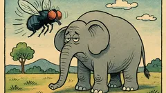 Banc: O muscă zbura cu elefantul-n spate