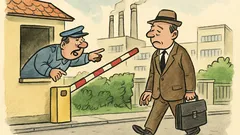 Banc: Directorul vine pe jos la poartă