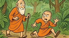 Banc: Un maestru își duce ucenicul prin junglă