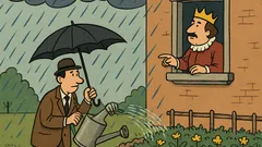 Banc: John, udă grădina... ia umbrela!