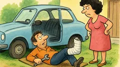 Banc: Soția: Ei, cum te simți?