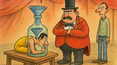 Banc: Un acrobat vine la circ...