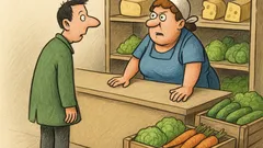 Banc: La alimentară, aveți brânză Roquefort?