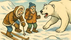 Banc: Un eschimos și un geolog...