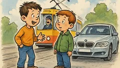 Banc: Doi copii se laudă...