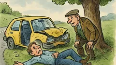 Banc: Un turist lovește un copac în Scoția