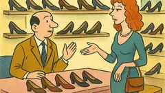 Banc: O tipă intră într-un magazin șic...