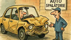 Banc: Intră un șofer la spălătorie