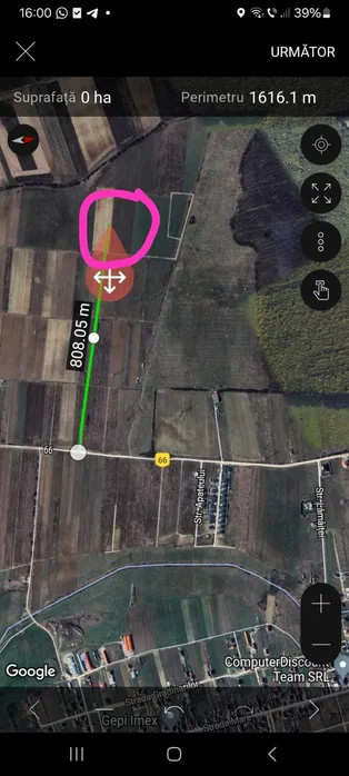 Vand teren Cihei zona Apateului 500mp 