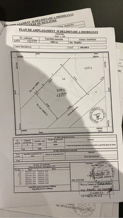 Teren intravilan zona Spitalului Judetean