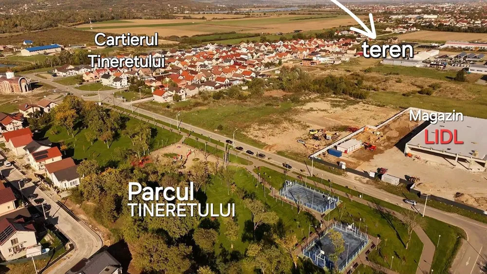 Teren 430 mp Oradea cart Tineretului utilități GAZ APĂ CANAL Curent