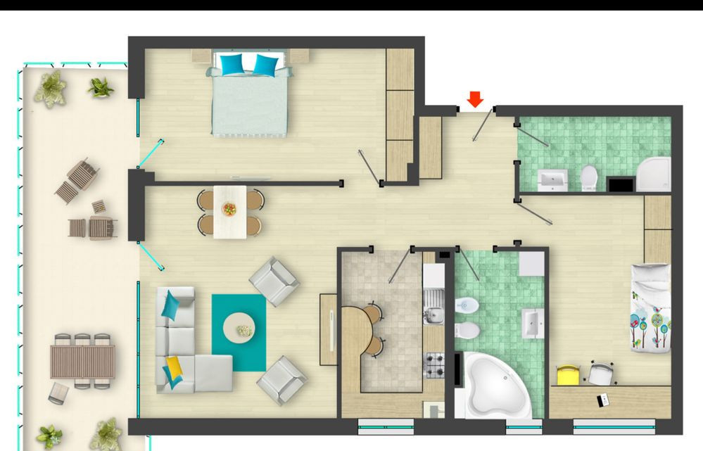 De vanzare apartament 3 camere ared lidl iosia