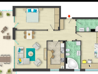 De vanzare apartament 3 camere ared lidl iosia